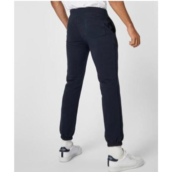 Jack Wills Mens Logo Joggers Navy Blue Fleece Elastic Waist Drawstring Small - Picture 2 of 14